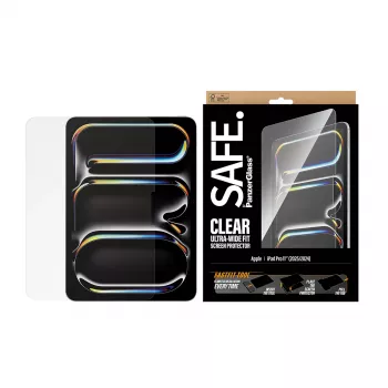 PanzerGlass SAFE. by ® protezione display iPad Pro 11 pollici (2024-2025) | Ultra-Wide Fit con strumento Fastfit