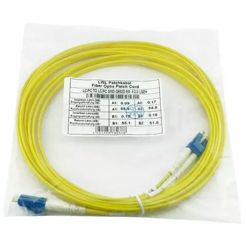 Cavo in fibra ottica BlueOptics SFP3131BU2.5MK 2,5 m LC giallo