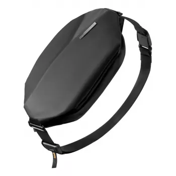 Borsa a tracolla Inateck LB03014 — unisex poliestere 900D, zip, 4 l, nero