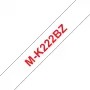 Brother M-K222BZ nastro per etichettatura rosso su bianco
