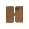 Custodia portafoglio dbramante1928 iPhone 14 Plus tan 3 scomparti per carte