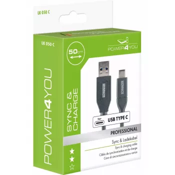 Cavo USB Schwaiger LK 050 C USB 3.2 Gen 2 0,5m USB A USB C nero