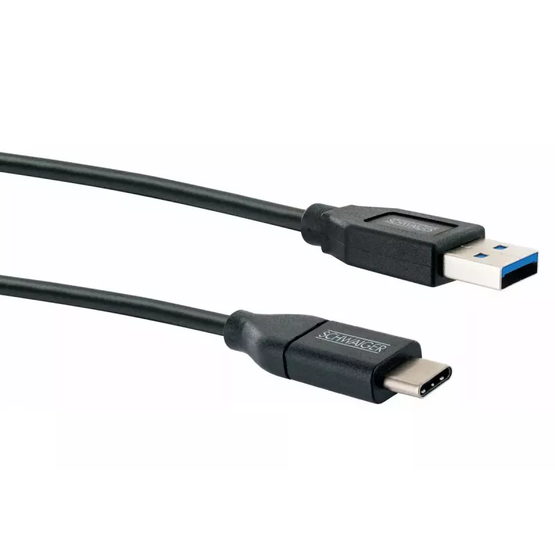 Cavo USB Schwaiger LK 050 C USB 3.2 Gen 2 0,5m USB A USB C nero