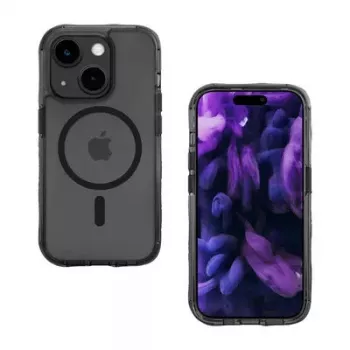 Cover LAUT Crystal Matter X iPhone 15 Plus 17 cm nero trasparente