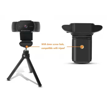 Webcam Conceptronic AMDIS 2K Super HD con autofocus e microfono