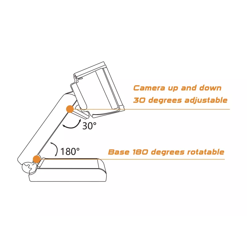 Webcam Conceptronic AMDIS 2K Super HD con autofocus e microfono