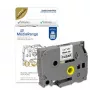 Cartuccia nastro plastico MediaRange TZ-131 12mm nero su trasparente