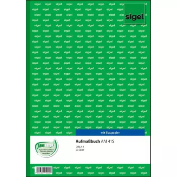 Modulo commerciale Sigel AM415 verde bianco A4 50 fogli