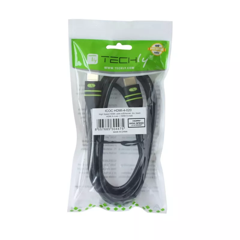 Techly cavo HDMI High Speed 5m con Ethernet A/A M/M ferrite ICOC HDMI-FR-050