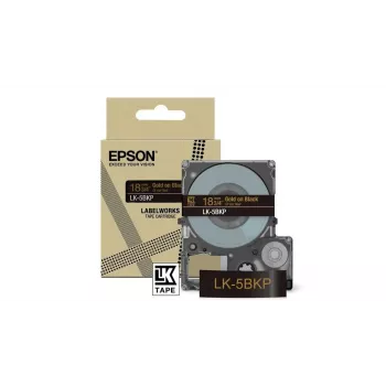 Nastro per etichettatrice Epson LK-5BKP nero oro 1,8 cm