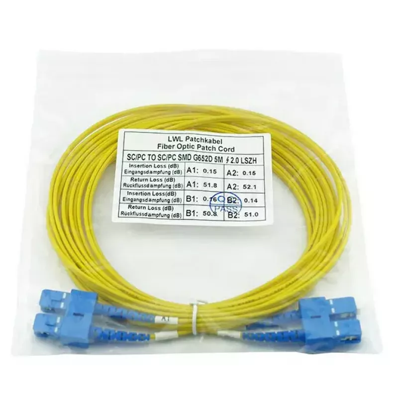 BlueOptics CAB-SMF-SC-SC-3-BO cavo in fibra ottica InfiniBand 3 m connettore SC