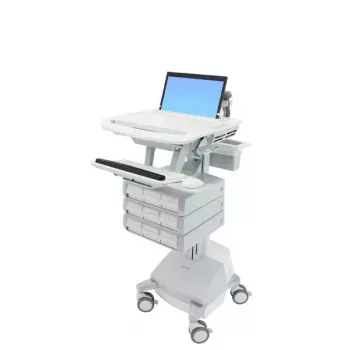 Carrello multimediale Ergotron StyleView alluminio grigio bianco
