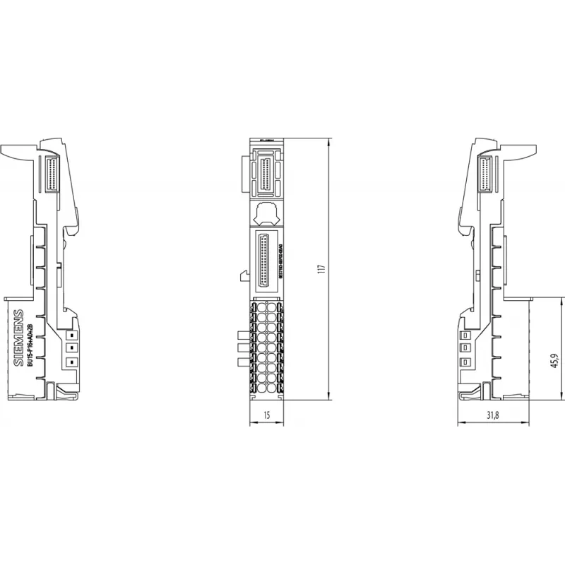 Siemens 6ES7193-6BP00-0BA0 Morsetti elettrici