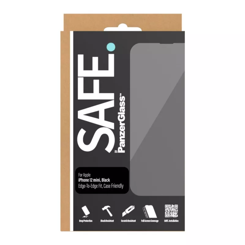 PanzerGlass SAFE. by ® protezione display iPhone 12 Mini | senza bordi
