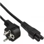 InLine B-16657D cavo di alimentazione nero 2 m connettore maschio tipo F IEC C5