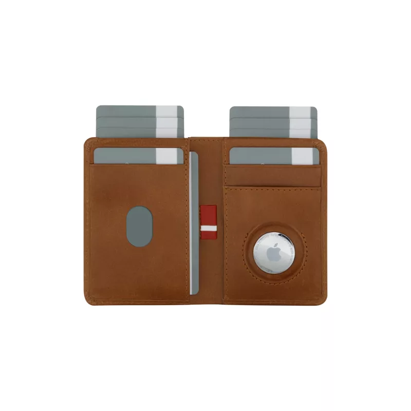 Portafoglio / porta carte / porta documenti da viaggio d bramante BIATGT001679 pelle marrone