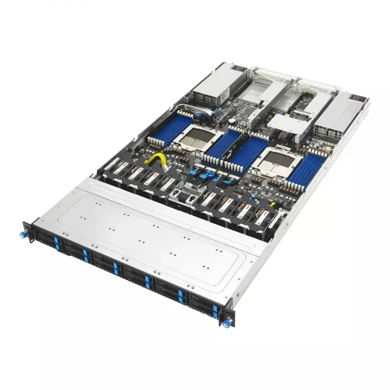 ASUS RS700A-E13-RS12U LGA 6096P Rack (1U) Nero, Argento