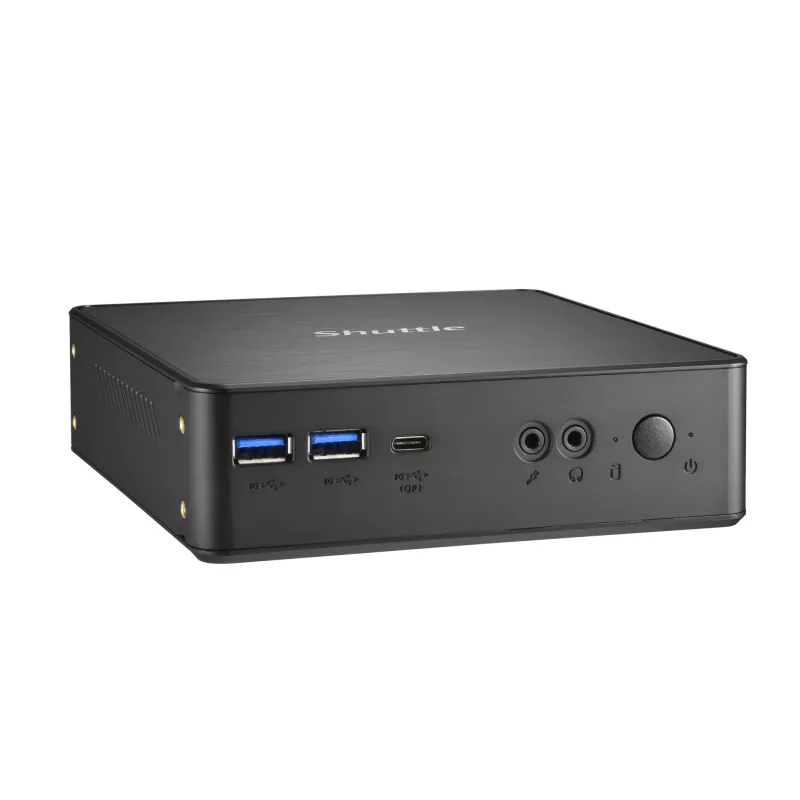 Shuttle Nano PC NC4010BAV2, Intel Celeron 7305, 8GB DDR4, 128GB M.2, 1x HDMI, 1x DP, 7x USB, 1x LAN, incl. VESA e supporto