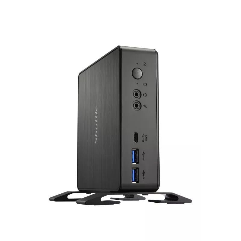 Shuttle Nano PC NC4010BAV2, Intel Celeron 7305, 8GB DDR4, 128GB M.2, 1x HDMI, 1x DP, 7x USB, 1x LAN, incl. VESA e supporto