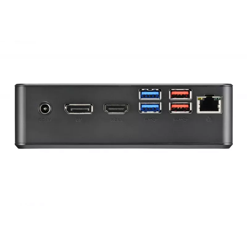 Shuttle Nano PC NC4010BAV2, Intel Celeron 7305, 8GB DDR4, 128GB M.2, 1x HDMI, 1x DP, 7x USB, 1x LAN, incl. VESA e supporto