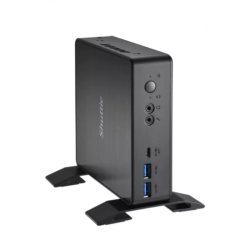 Shuttle Nano PC NC4010BAV2, Intel Celeron 7305, 8GB DDR4, 128GB M.2, 1x HDMI, 1x DP, 7x USB, 1x LAN, incl. VESA e supporto