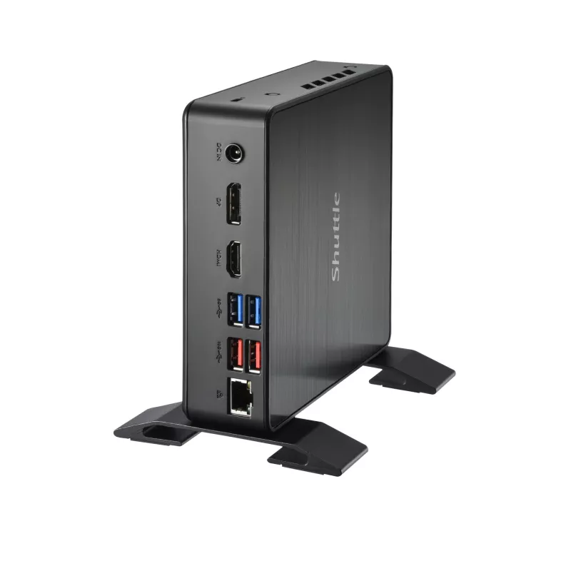 Shuttle Nano PC NC4010BAV2, Intel Celeron 7305, 8GB DDR4, 128GB M.2, 1x HDMI, 1x DP, 7x USB, 1x LAN, incl. VESA e supporto