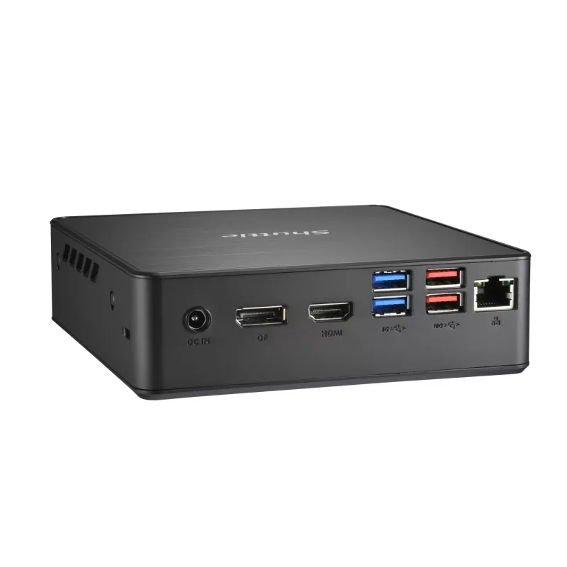Shuttle Nano PC NC4010BAV2, Intel Celeron 7305, 8GB DDR4, 128GB M.2, 1x HDMI, 1x DP, 7x USB, 1x LAN, incl. VESA e supporto