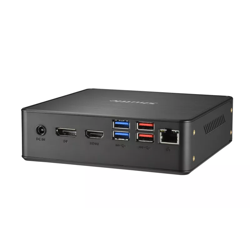 Shuttle Nano PC NC4010BAV2, Intel Celeron 7305, 8GB DDR4, 128GB M.2, 1x HDMI, 1x DP, 7x USB, 1x LAN, incl. VESA e supporto