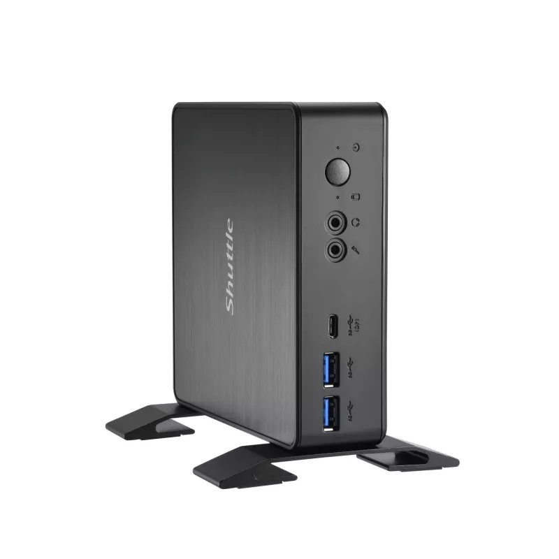 Shuttle Nano PC NC4010BAV2, Intel Celeron 7305, 8GB DDR4, 128GB M.2, 1x HDMI, 1x DP, 7x USB, 1x LAN, incl. VESA e supporto