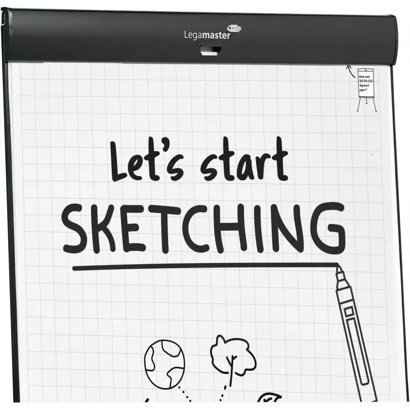 Legamaster SKETCH PRO cavalletto per flipchart acciaio 680mm larghezza 1050mm altezza