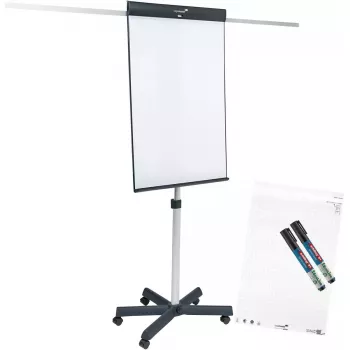 Legamaster SKETCH PRO Lavagna a fogli mobili con base a stella in acciaio 5 rotelle