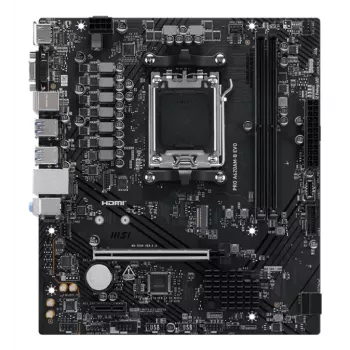 Scheda madre MSI PRO A620AM-B EVO ATX — AMD A620A, socket AM5, DDR5 2× DIMM fino a 128 GB, 5 Gb Ethernet, M.2 e SATA III, HDMI 2.1