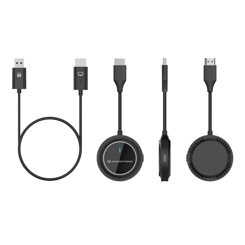 Kit extender HDMI wireless CONCEPTRONIC ATHERIC02B – dongle, HDMI/USB, 1080p (1920x1080), alimentato via USB