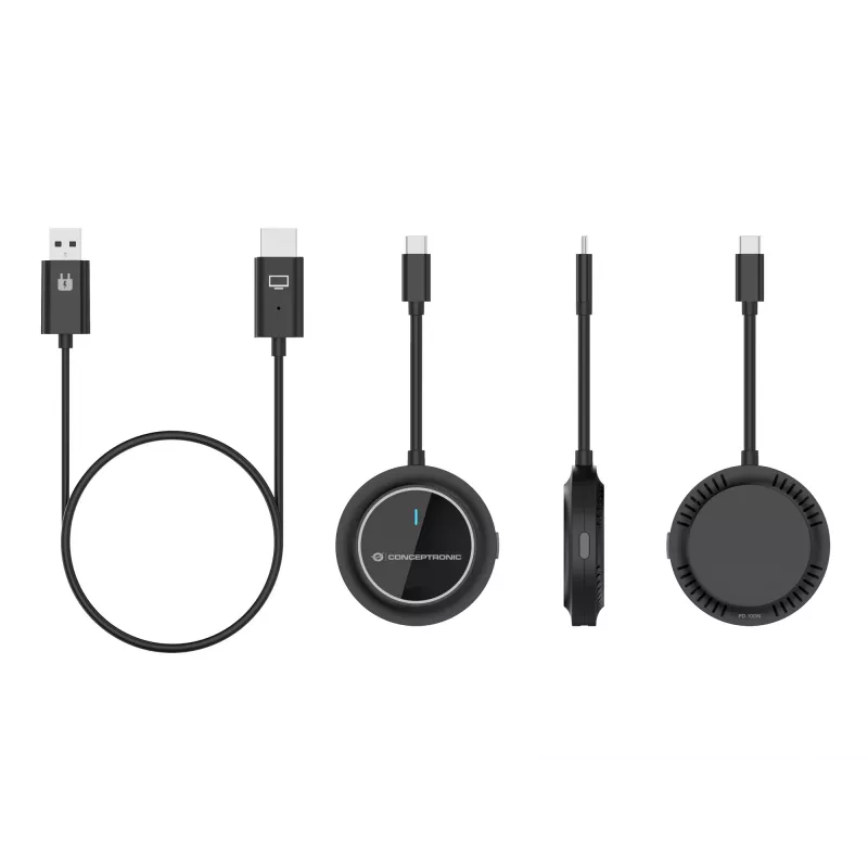 Conceptronic ATHERIC01B kit display wireless USB-C a HDMI 1080P