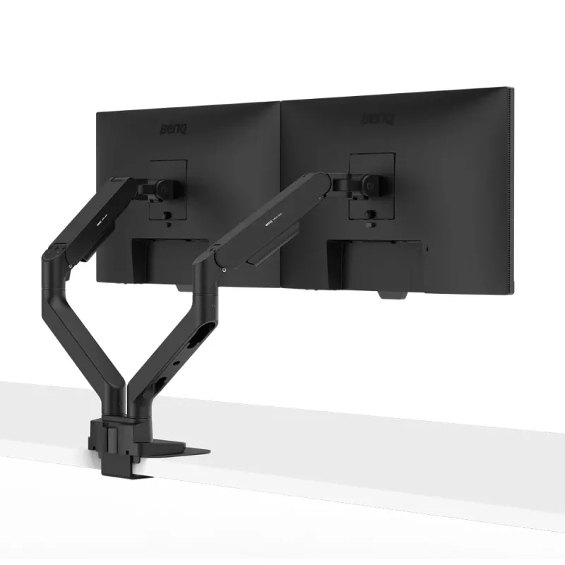 Monitorarm BenQ BDH01 Dual, regolabile in altezza, nero, compatibile VESA