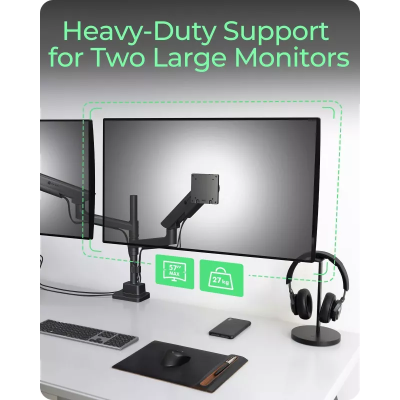 ICY BOX IB-MS702-T Supporto monitor / stand 144,8 cm (57