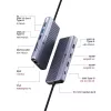 ICY BOX IB-DK4062-CPD con filo USB 3.2 Gen 1 (3.1 Gen 1) Type-C antracite
