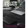 ICY BOX IB-DK4062-CPD con filo USB 3.2 Gen 1 (3.1 Gen 1) Type-C antracite