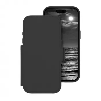 dbramante1928 Lynge MS ICON custodia per cellulare folio nera
