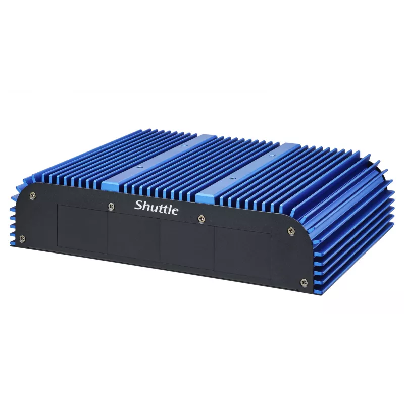 Shuttle BPCAL02-i5 PC box industriale, Core i5-1235U, 2x SO-DIMM, 2x LAN, 1x COM, 1x HDMI, 4x USB, senza ventola, funzionamento continuo 24/7