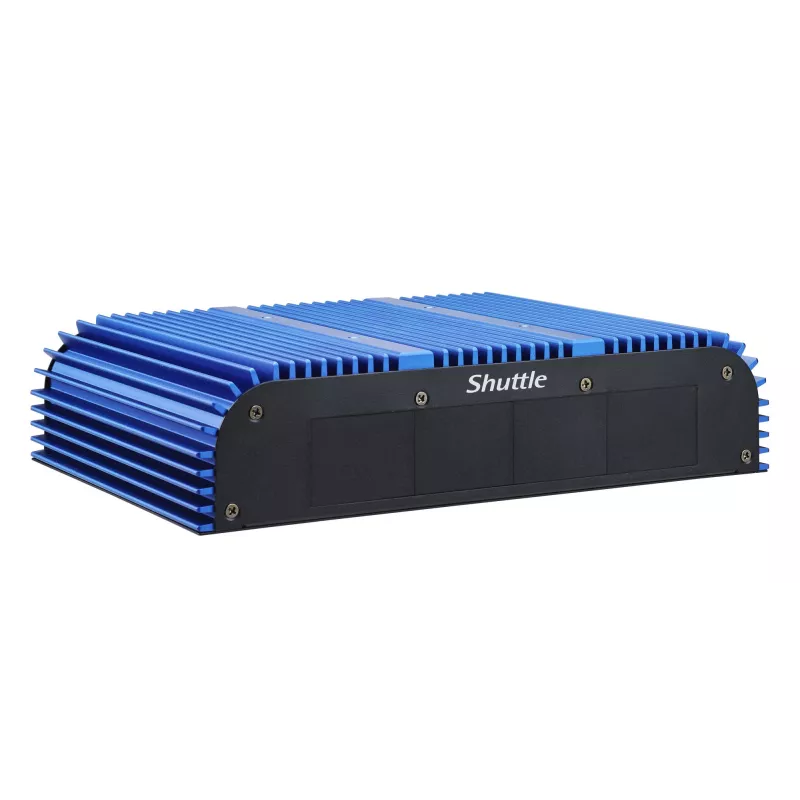 Shuttle BPCAL02-i5 PC box industriale, Core i5-1235U, 2x SO-DIMM, 2x LAN, 1x COM, 1x HDMI, 4x USB, senza ventola, funzionamento continuo 24/7