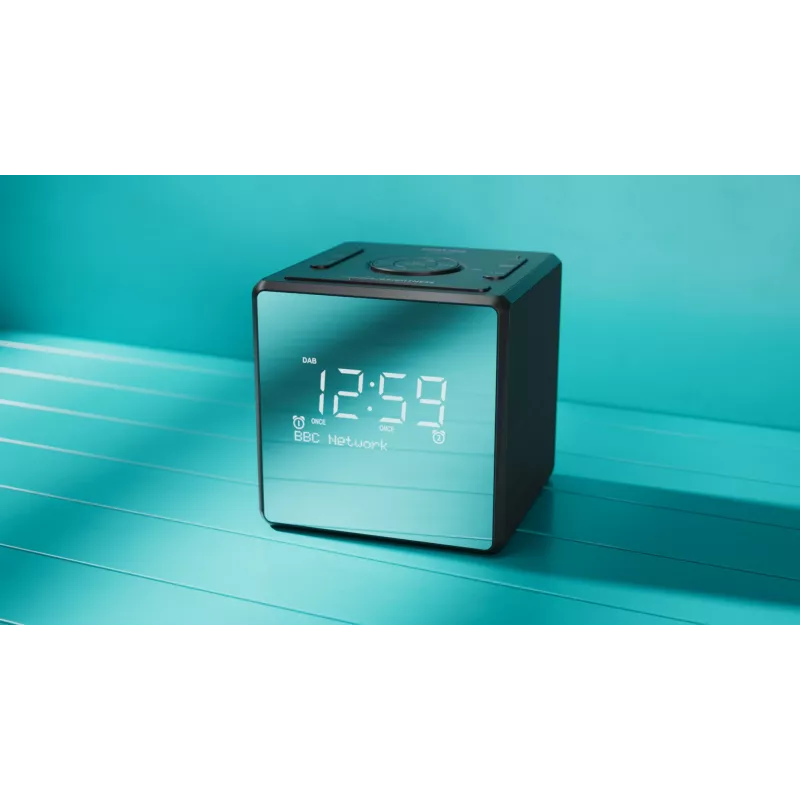 Sveglia digitale Philips TAR4600/10 nero LCD AC/batteria