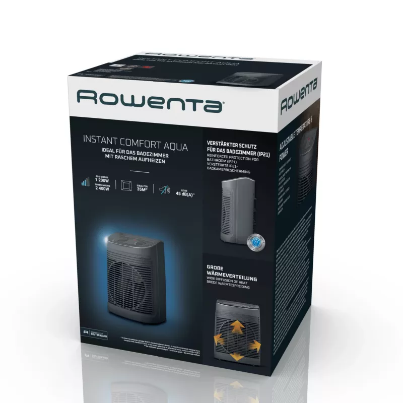 Rowenta Instant Comfort SO6511 per interni grigio 2200 W termoventilatore elettrico