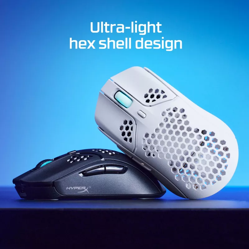 HyperX Pulsefire Haste – mouse da gaming wireless (bianco)