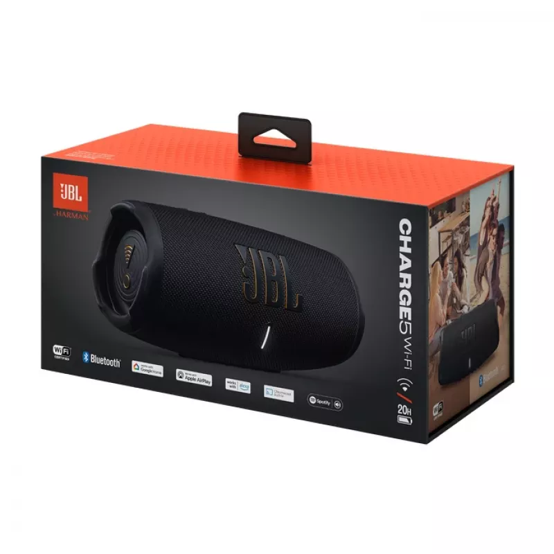 JBL Charge 5 Wi-Fi diffusore portatile stereo nero 40 W