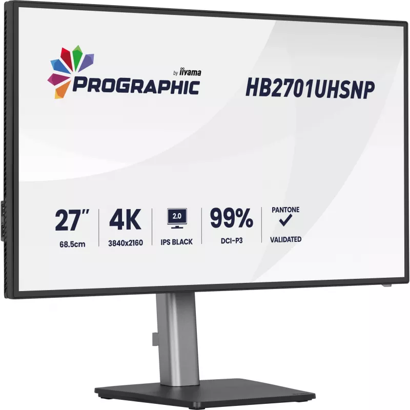 iiyama PROGRAPHIC HB2701UHSNP-B1 monitor per computer 68,6 cm (27 inch) 3840 x 2160 pixel 4K Ultra HD LCD nero