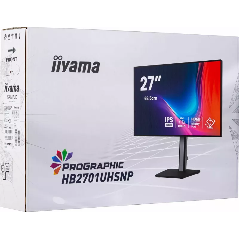 iiyama PROGRAPHIC HB2701UHSNP-B1 monitor per computer 68,6 cm (27 inch) 3840 x 2160 pixel 4K Ultra HD LCD nero