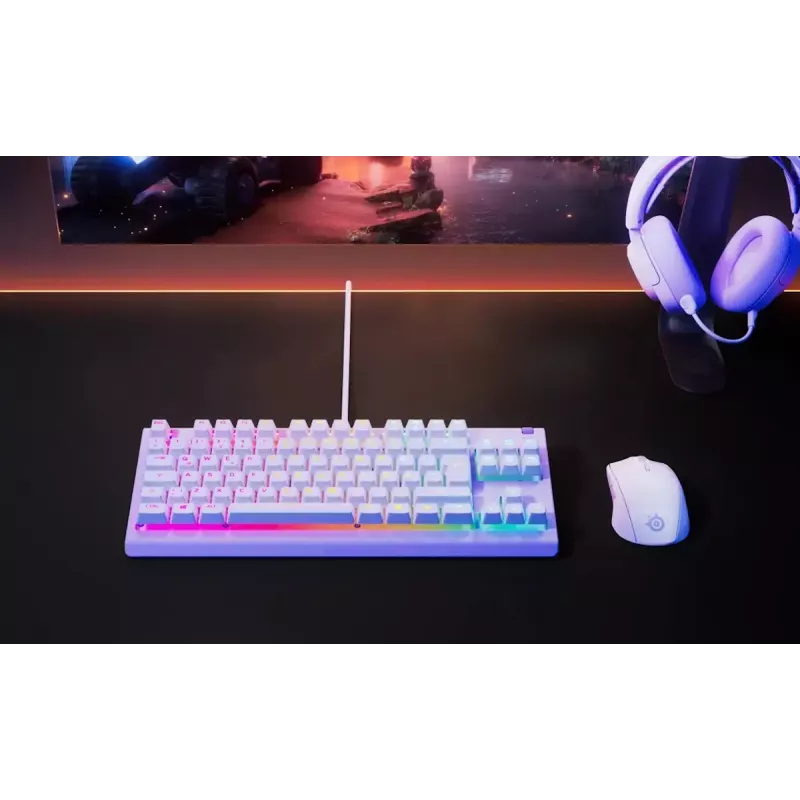 Tastiera meccanica da gaming TKL STEELSERIES Apex 3 TKL US RGB con retroilluminazione, tenkeyless, layout US