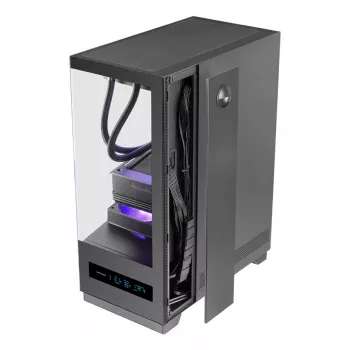 Case PC TACENS MARS MC-PULSAR LCD ATX Midi Tower, vetro temperato, LCD frontale, USB-C, supporta GPU 33,2 cm