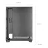Case PC TACENS MARS MC-PULSAR LCD ATX Midi Tower, vetro temperato, LCD frontale, USB-C, supporta GPU 33,2 cm